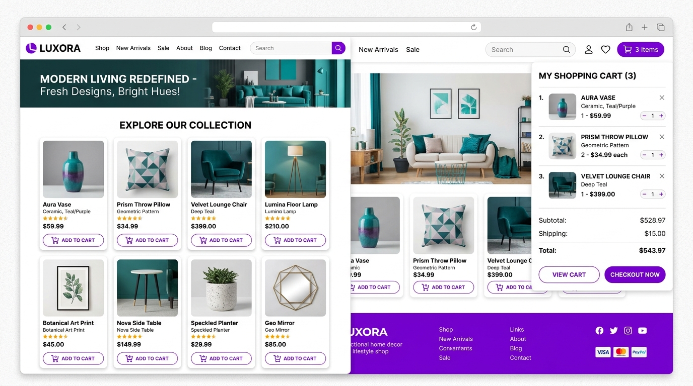 Luxora E-Commerce Storefront